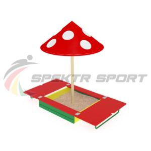 Купить Песочница с крышкой и грибком ИО 512 в Давлеканове 