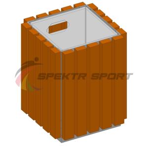 Купить Урна металлическая в деревянной обрешетке SP МФ400 в Давлеканове 