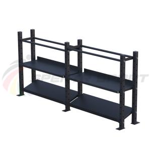 Купить Модульный стеллаж для гантелей, гирь и медболов 3780х430х1200 (2 секции) в Давлеканове 
