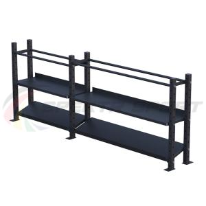 Купить Модульный стеллаж для гантелей, гирь и медболов 3180х430х1200 (2 секции) в Давлеканове 