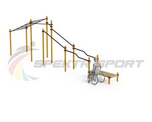 Купить Спортивный комплекс для инвалидов-колясочников WRK-D22_76mm в Давлеканове 
